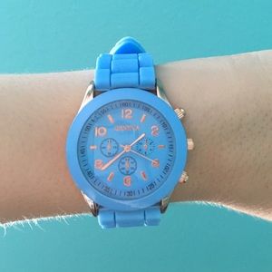 Baby Blue Silicone Watch