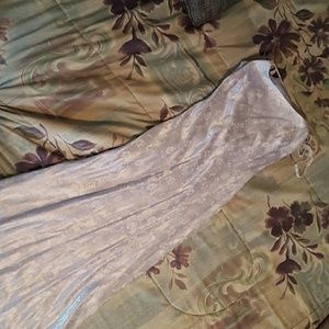 Satin evening gown