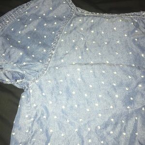 Denim Forever 21 Open Backed Shirt