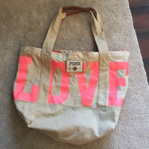 Vs pink tote bag