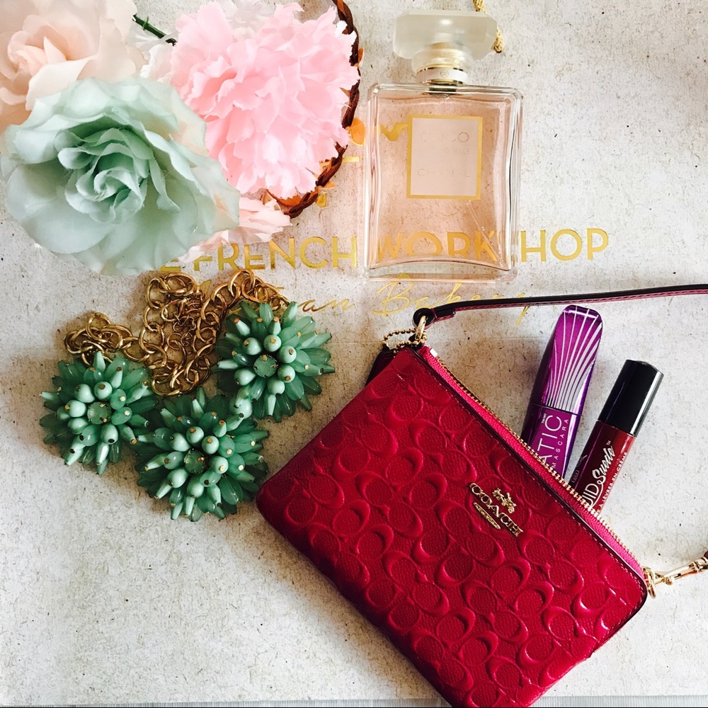 Pink Coach Wristlet