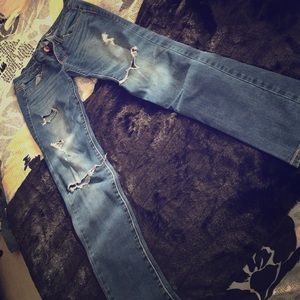 American Eagle ripped style jeggings