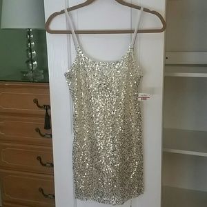 Free People gold sequin