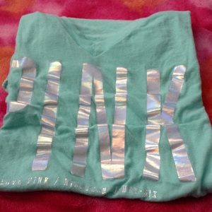 Barely worn VS Pink V- neck T