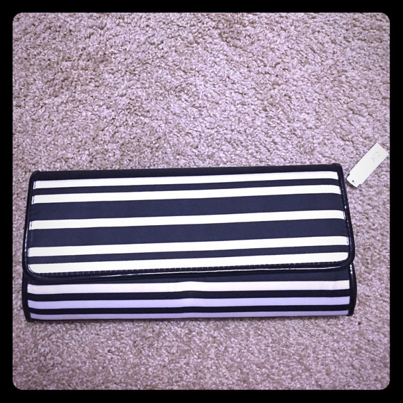 Aldo Black and White clutch