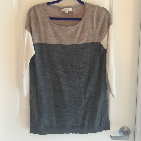 LOFT thin 3/4 length sleeve sweater
