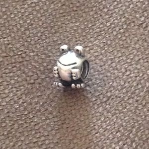 Pandora sterling silver frog charm