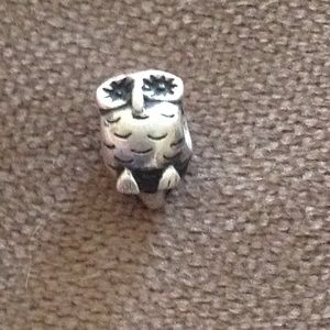 Pandora sterling silver owl charm