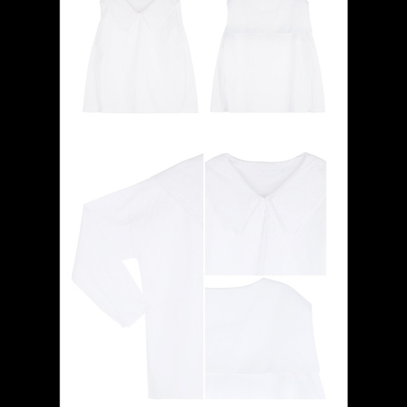 SAILOR COLLARED WHITE LONG SLEEVE BLOUSE