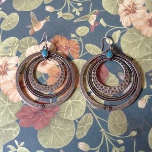 Lucky Brand hoop styled earrings