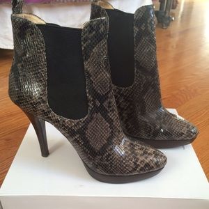 Michael Kors Snakeskin Booties