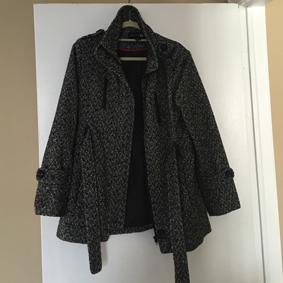 Black and white light coat