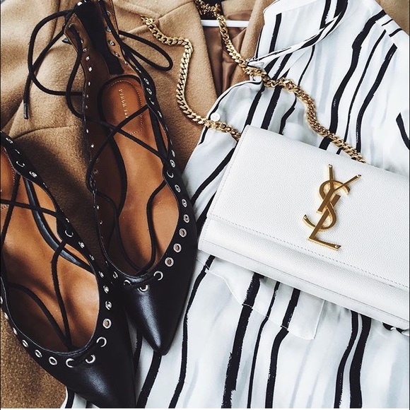 Zara lace up flats