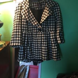 Black and white peacoat!