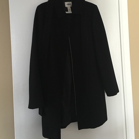 Black wool coat
