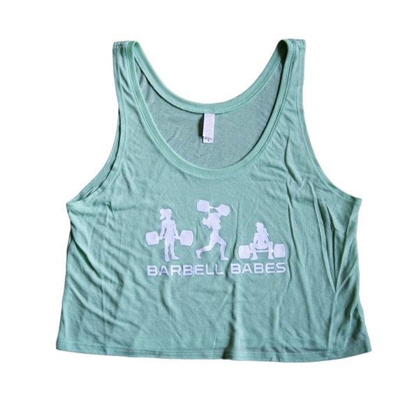Barbell Babes Tops - ⚡️🆕 Barbell Babes Mint Crop Workout Tank M