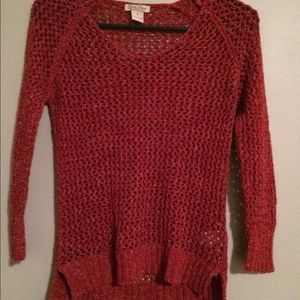 NWOT Lucky Brand Crocheted Sweater