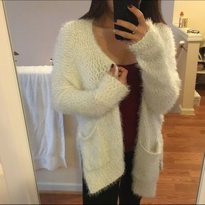 Hollister Fuzzy Cardigan