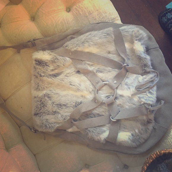 Lucky brand furry purse !