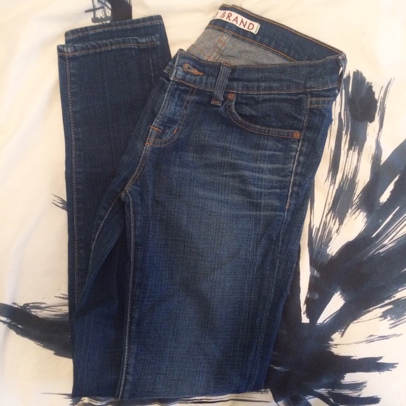 J Brand low-waisted skinny jeans.