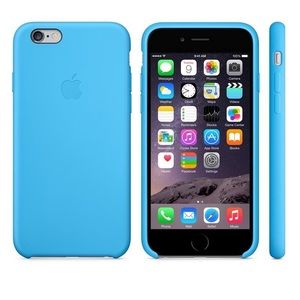 Blue Apple iPhone case