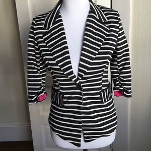 Black Striped Blazer