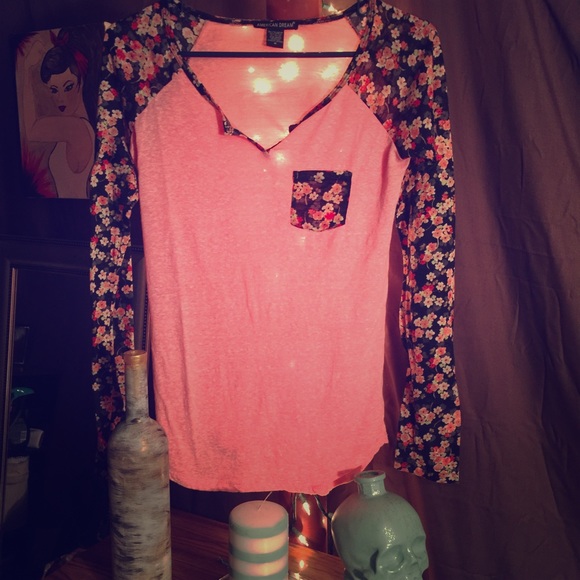 Pink And Floral Long Sleeve