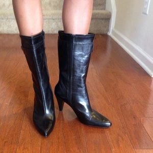 Black leather boots!!