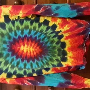 Long sleeve tie dye shirt