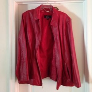 Women's Leather Waist Length Jacket