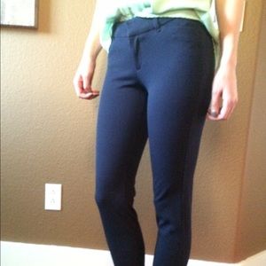 Navy blue ankle pants