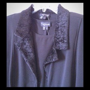 Black Tank Dress & Coat Combo