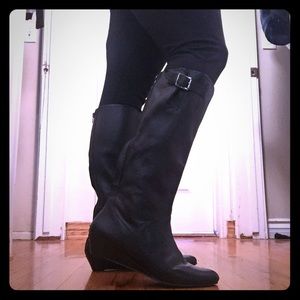 Black leather boots!