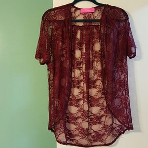Lacy Red Top