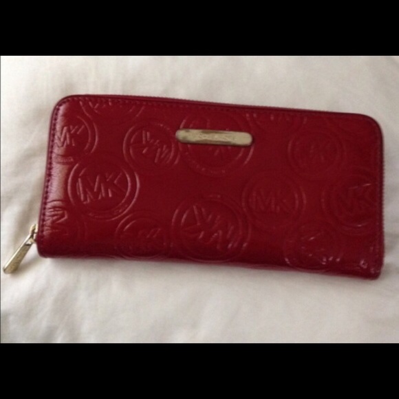 Authentic Michael Kors Red Wallet