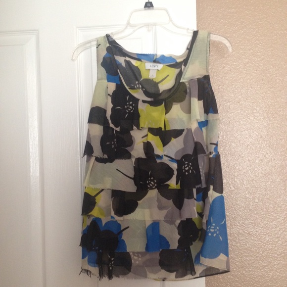 Floral tiered tank top