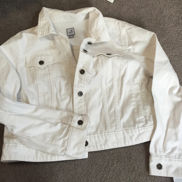 jcpenney white denim jacket