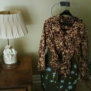 Tan leopard Jacket