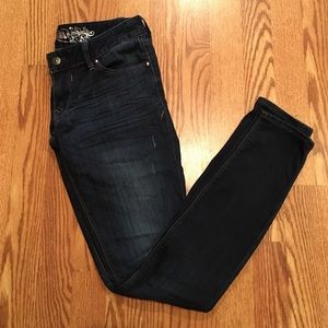 Dark Wash Low Rise Jean Legging- Size 0