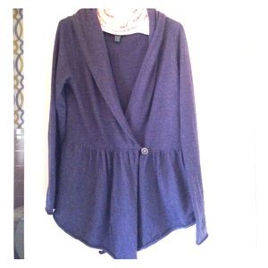 Blue wool tunic sweater