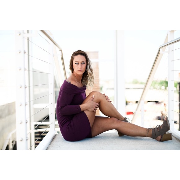 SOLD OUT | SALE! EGGPLANT DRESS✨ - Picture 3 of 4