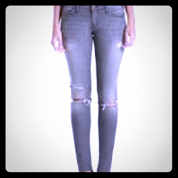 🎉SALE Current Elliott The skinny Distressed Denim - Picture 1 of 4