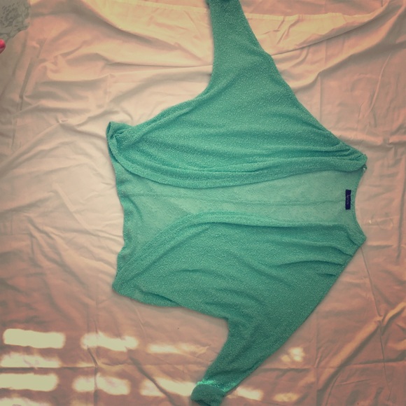 Teal/Mint Cardigan! Super cute with jeans!