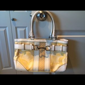 Yellow coach bag