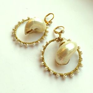 Betsey Johnson Shell Earrings