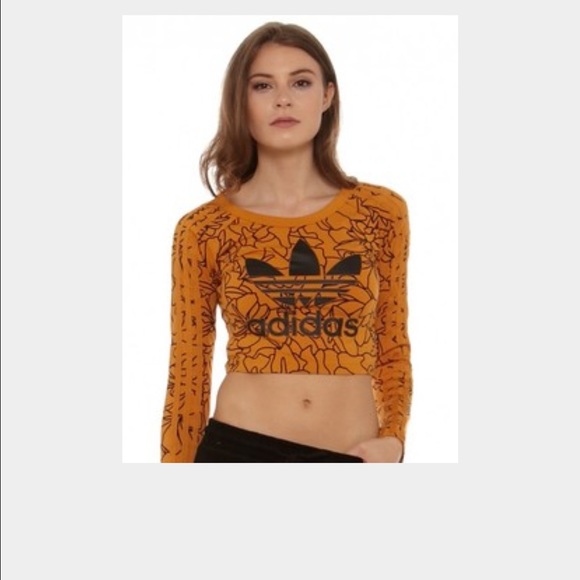 Adidas Originals (Crop) Long-Sleeve Tee.