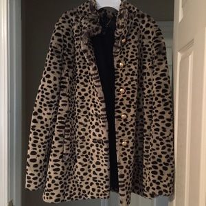 Victoria's Secret Leopard Faux Fur Coat