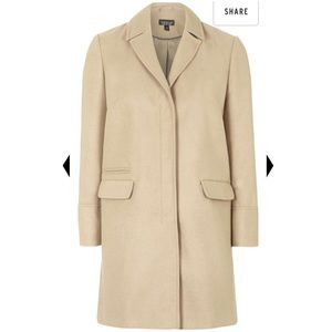 Topshop camel coat