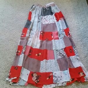 Beautiful Bohemian patch work long skirt
