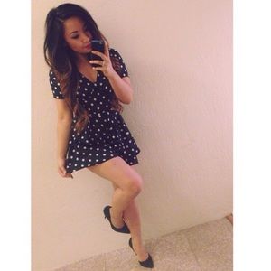 Polka-dot Romper